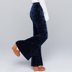 Band of Gypsies Blue Velvet Pants